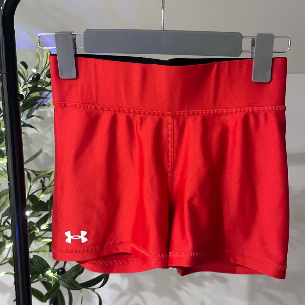 Under Armour Women's Bright Red Athletic Shorts